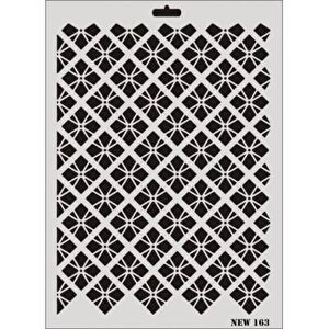 Rich New Seri N-163 Stencil 35x25 Cm