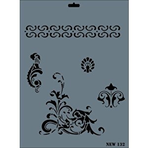 Rich New Seri N-132 Stencil 35x25 Cm
