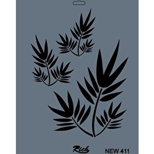 Rich New Seri N-411 Stencil 35x25 Cm