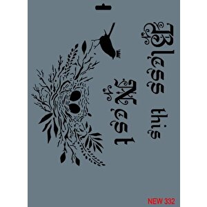 Rich New Seri N-332 Stencil 35x25 Cm