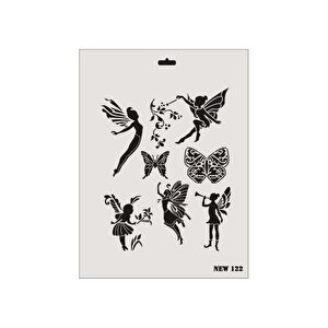 Rich New Seri N-122 Stencil 35x25 Cm