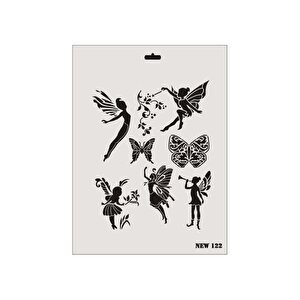 Rich New Seri N-122 Stencil 35x25 Cm