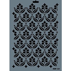 Rich New Seri N-157 Stencil 35x25 Cm