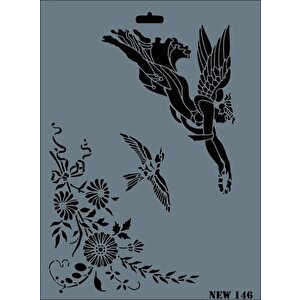 Rich New Seri N-146 Stencil 35x25 Cm