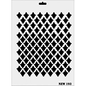 Rich New Seri N-193 Stencil 35x25 Cm