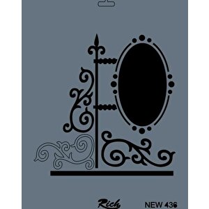 Rich New Seri N-436 Stencil 35x25 Cm