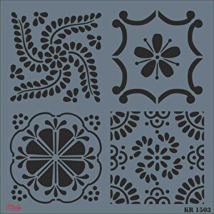 Rich Kr 1503 Fayans Stencil 30x30 Cm
