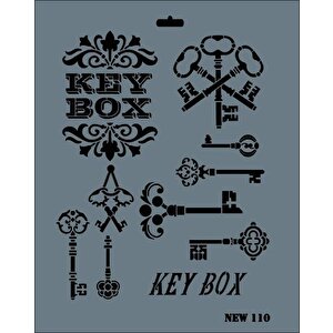 Rich New Seri N-110 Stencil 35x25 Cm
