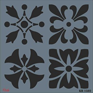 Rich Kr 1502 Fayans Stencil 30x30 Cm