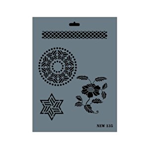 Rich New Seri N-135 Stencil 35x25 Cm