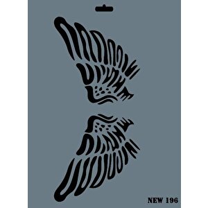 Rich New Seri N-196 Stencil 35x25 Cm