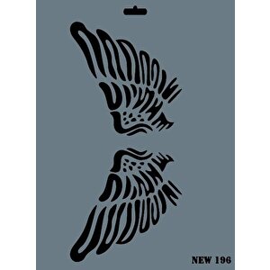 Rich New Seri N-196 Stencil 35x25 Cm