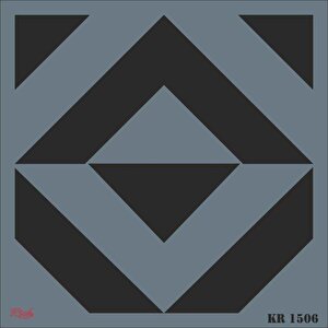 Rich Kr 1506 Fayans Stencil 30x30 Cm