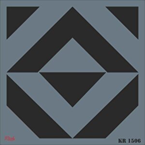 Rich Kr 1506 Fayans Stencil 30x30 Cm