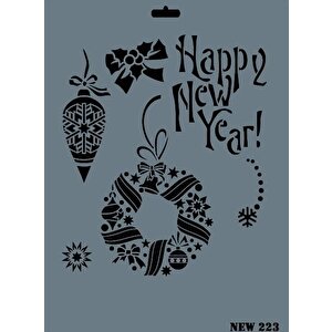 Rich New Seri N-223 Stencil 35x25 Cm