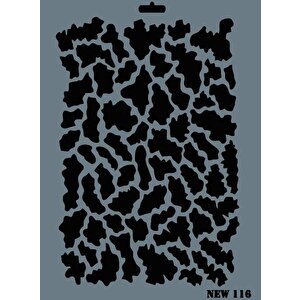 Rich New Seri N-116 Stencil 35x25 Cm