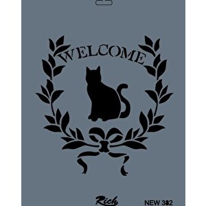 Rich New Seri N-382 Stencil 35x25 Cm
