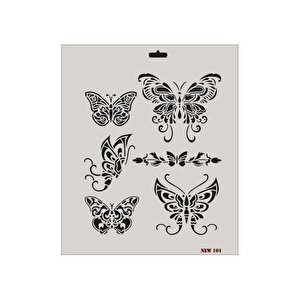 Rich New Seri N-101 Stencil 35x25 Cm