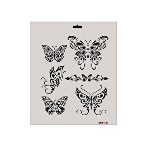 Rich New Seri N-101 Stencil 35x25 Cm