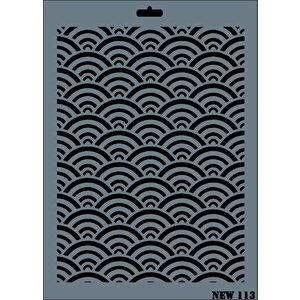 Rich New Seri N-113 Stencil 35x25 Cm