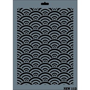 Rich New Seri N-113 Stencil 35x25 Cm