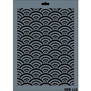 Rich New Seri N-113 Stencil 35x25 Cm