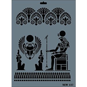 Rich New Seri N-127 Stencil 35x25 Cm