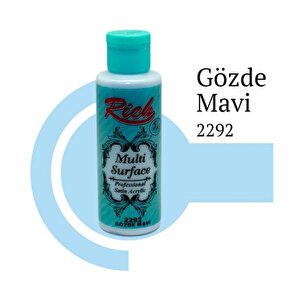 Rich Multi Surface 2292 Gözde Mavi Akrilik Boya 120 Cc