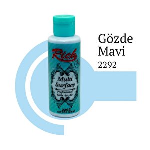 Rich Multi Surface 2292 Gözde Mavi Akrilik Boya 120 Cc