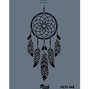 Rich New Seri N-448 Stencil 35x25 Cm