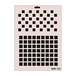Rich New Seri N-153 Stencil 35x25 Cm