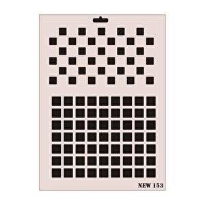 Rich New Seri N-153 Stencil 35x25 Cm