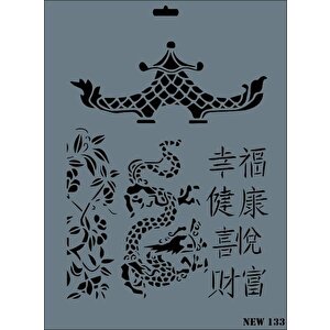 Rich New Seri N-133 Stencil 35x25 Cm