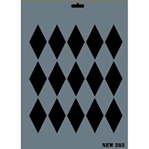 Rich New Seri N-283 Stencil 35x25 Cm