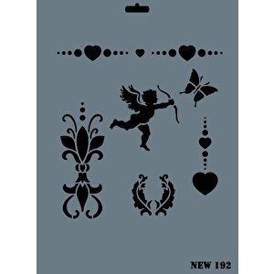 Rich New Seri N-192 Stencil 35x25 Cm