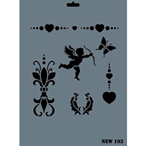 Rich New Seri N-192 Stencil 35x25 Cm