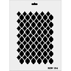 Rich New Seri N-194 Stencil 35x25 Cm