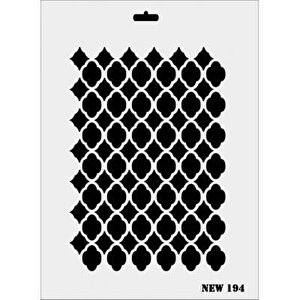 Rich New Seri N-194 Stencil 35x25 Cm