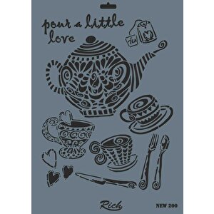 Rich New Seri N-200 Stencil 35x25 Cm