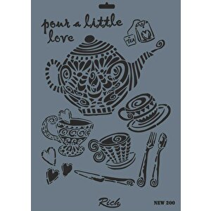 Rich New Seri N-200 Stencil 35x25 Cm