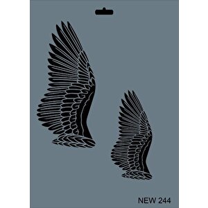 Rich New Seri N-244 Stencil 35x25 Cm