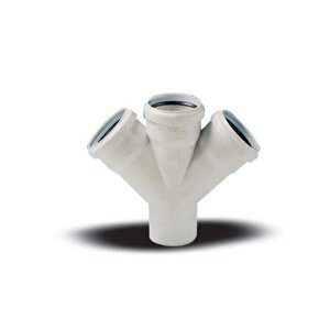 Ege Yıldız 110x110x110 Pvc Çift Çatal  3,2 Mm