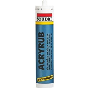 Soudal Acryrub Silikonize Mastik 310 Ml Antrasit