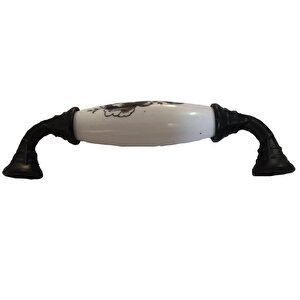 Klasik Silindir Kulp Mat Siyah 96 Mm