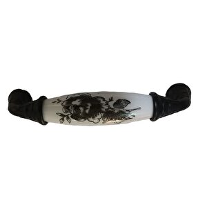 Klasik Silindir Kulp Mat Siyah 128 Mm