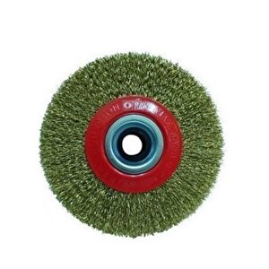 Hawk 10109 Daire Fırça Sarı Telli 200x25 Mm