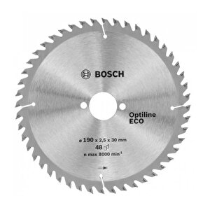 Bosch Optine Eco Daire Testere Bıçağı 190x30 Mm 48 Diş 2 608 641 790
