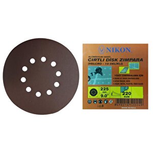 Nikon 52024 Alçı Duvar Zımparası 225x220 Kum 10 Delikli