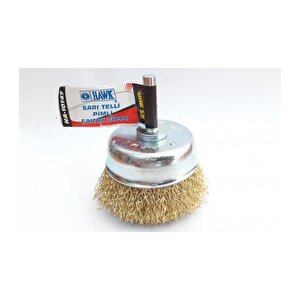 Hawk Ha10147 Pimli Sarı Tel Çanak Fırça 65 Mm