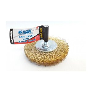 Hawk Ha10131 Pimli Sarı Tel Daire Fırça 60x8 Mm